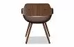 Стул Jody, шоколадный велюр/орех