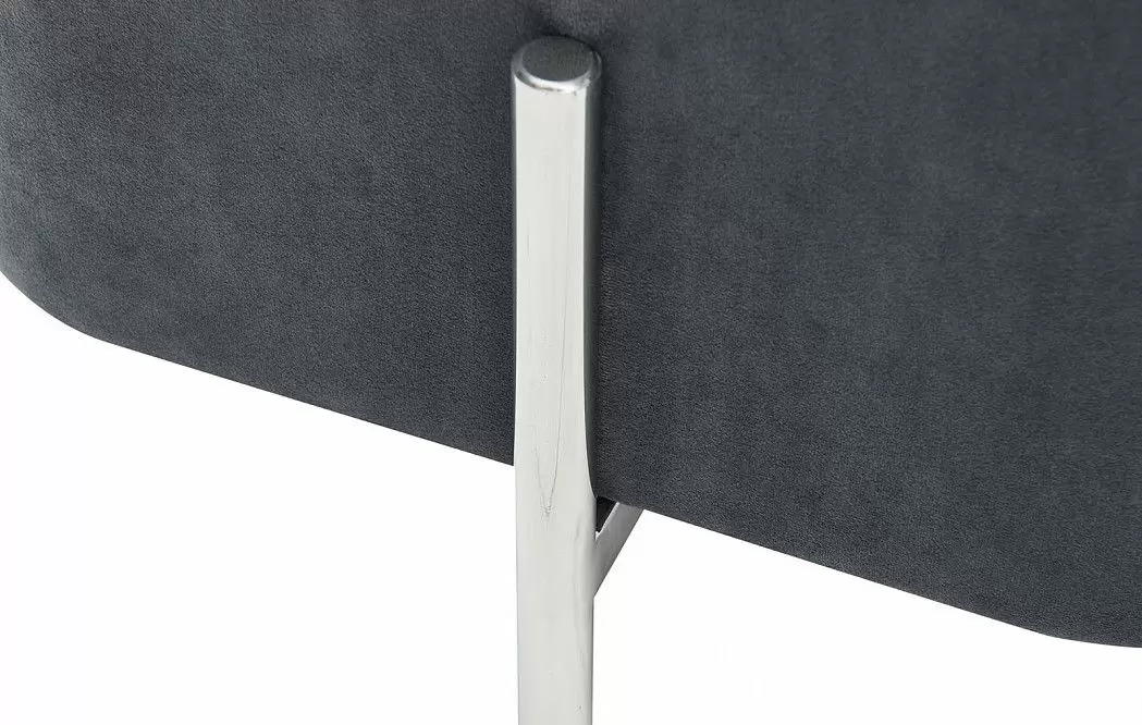 Банкетка Gatsby малая, серый/серебро - фото 4