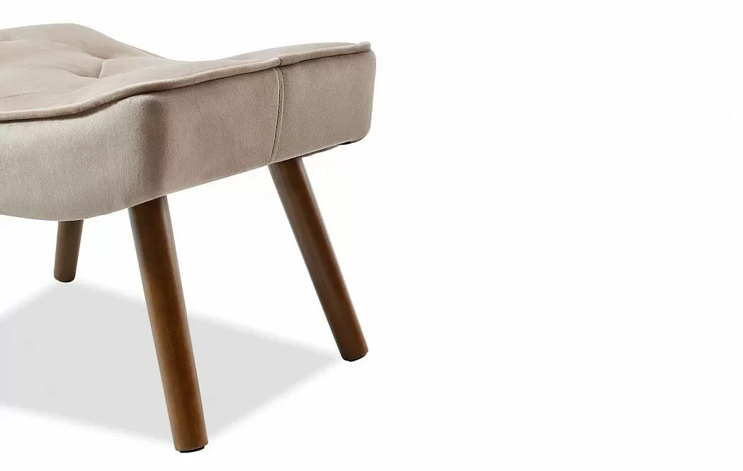 Оттоманка Hygge, бежевый/орех - фото 7