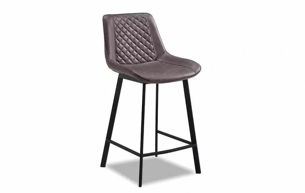 Стул полубарный Trix (65), темно-кофейный/черный