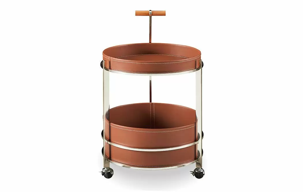 Столик сервировочный Eric (40), коричневый/сталь - фото 6