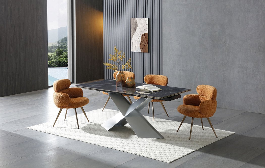 Стул Evy, терракотовый/бронза - фото 4