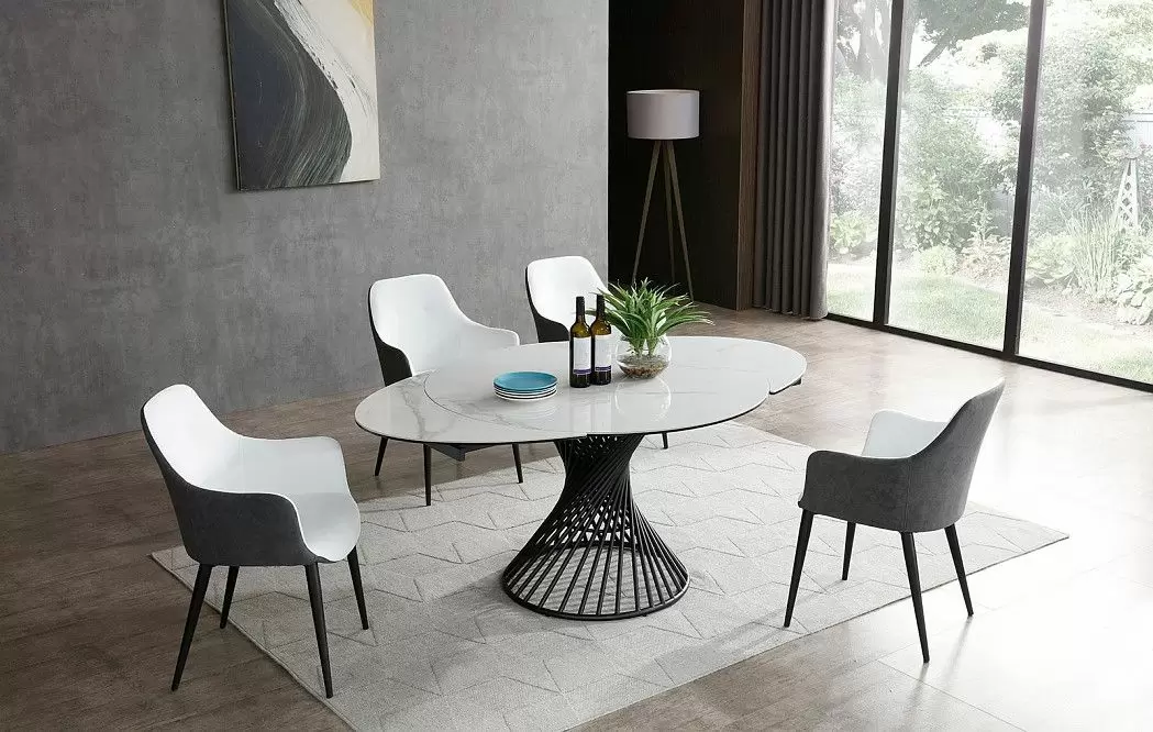 Стул Rosamund, белый/темно-серый - фото 2