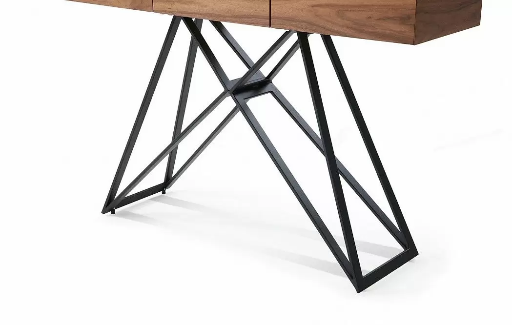 Консоль Cross, орех/светлая керамика - фото 8