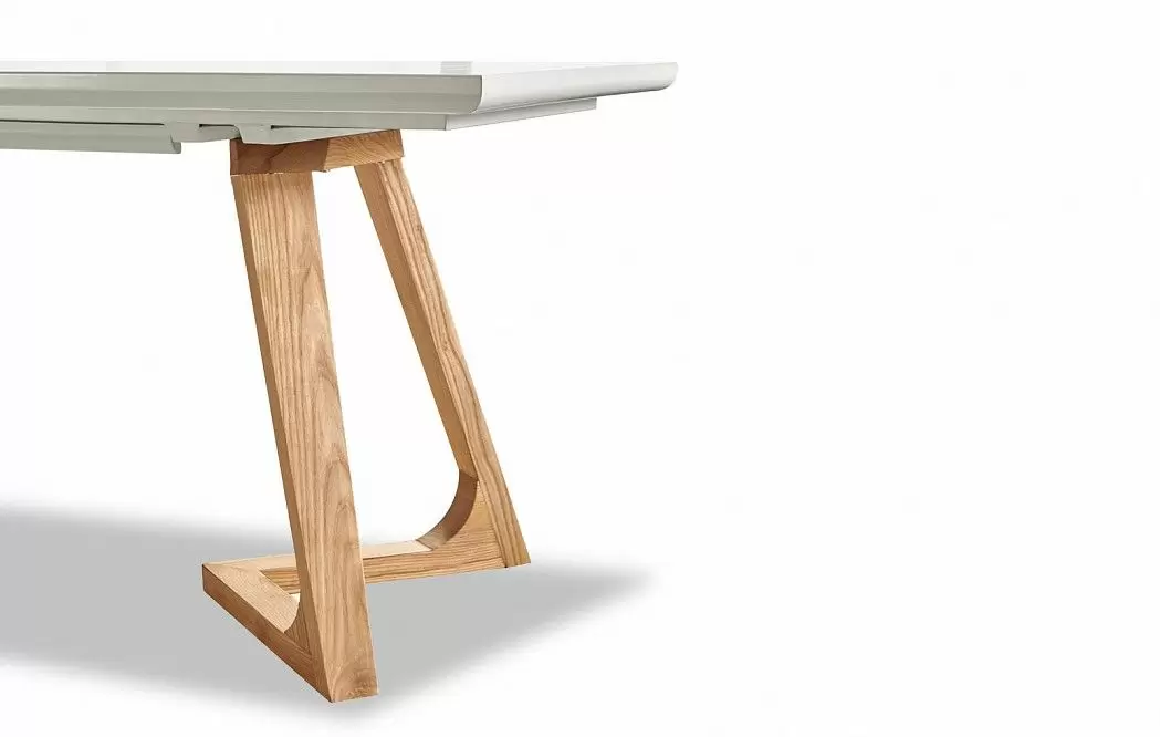 Стол раскладной Avalon (160), белый/ясень - фото 8