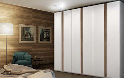 Отзыв о товаре Шкаф LIMA с 6 распашными дверями 291,5 H240, белый/орех (YM511)