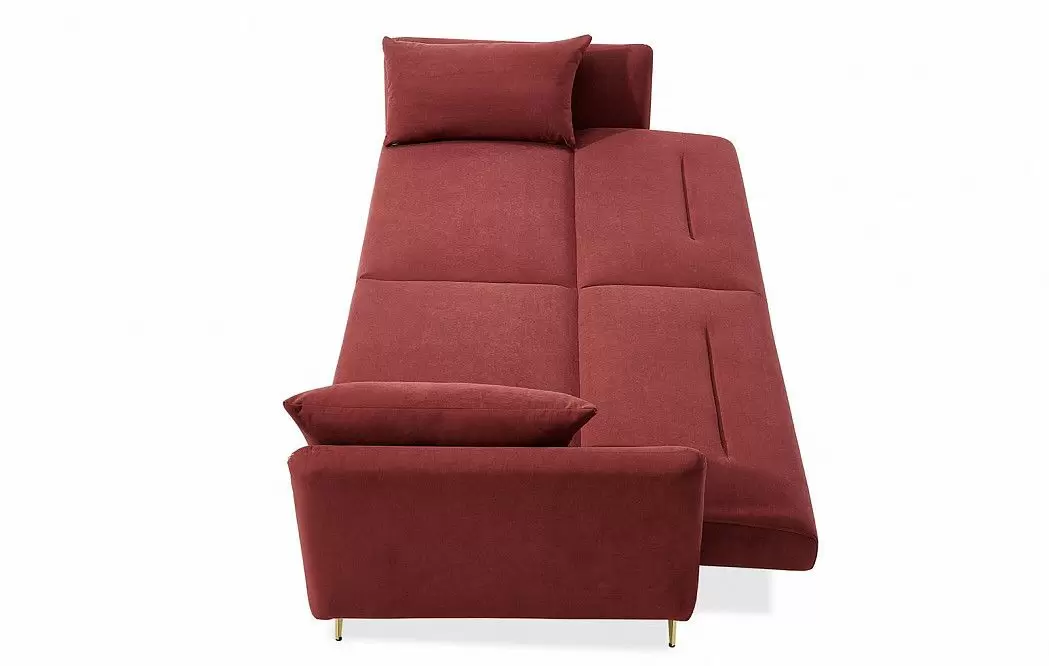 Диван-кровать Liverpool, бордовый/золото - фото 10