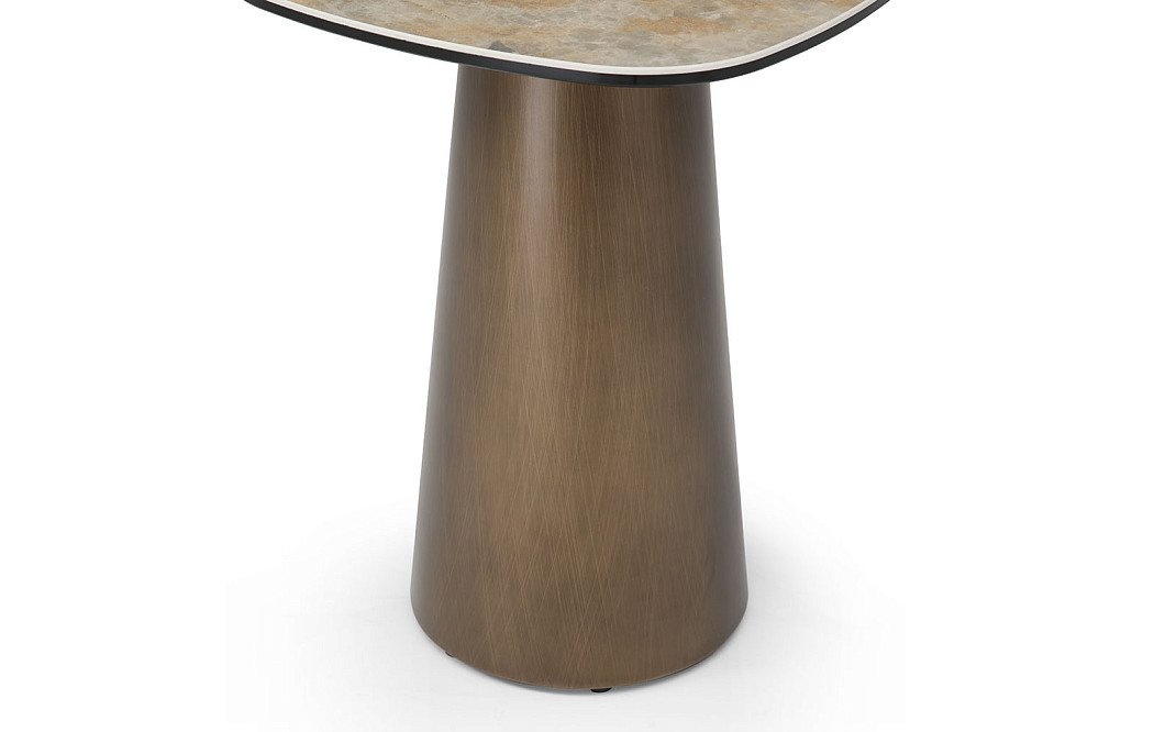 Стол журнальный Melanie (40), медь/керамика - фото 6