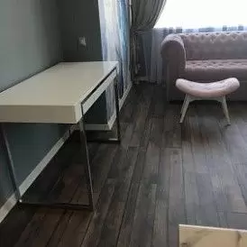 Стол письменный Ego, орех/белые ножки