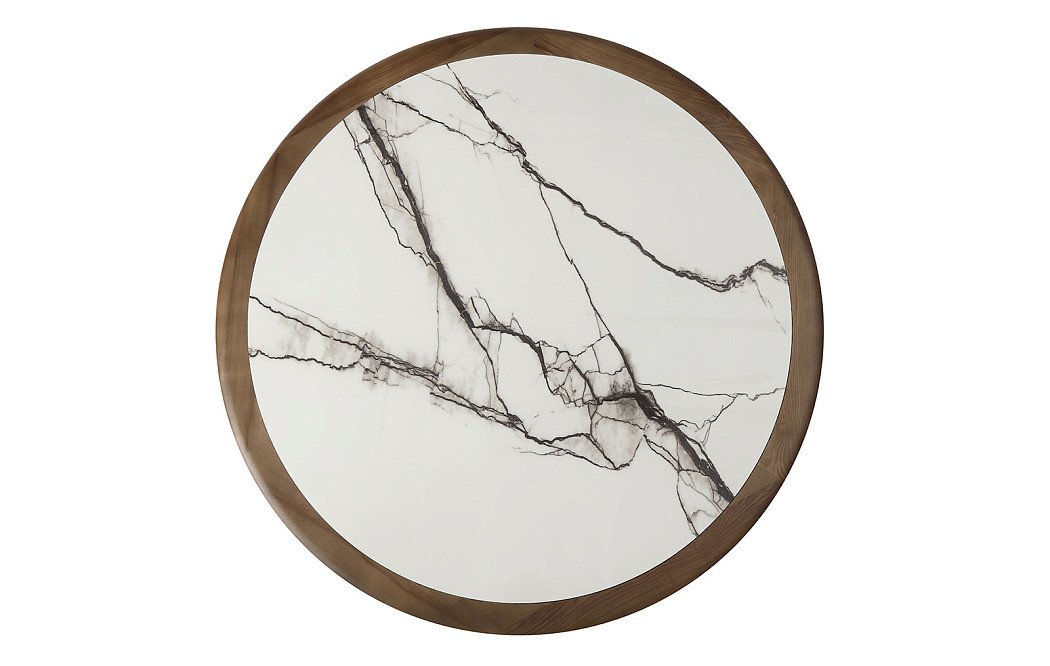 Стол Arden 135, белая керамика/орех - фото 5