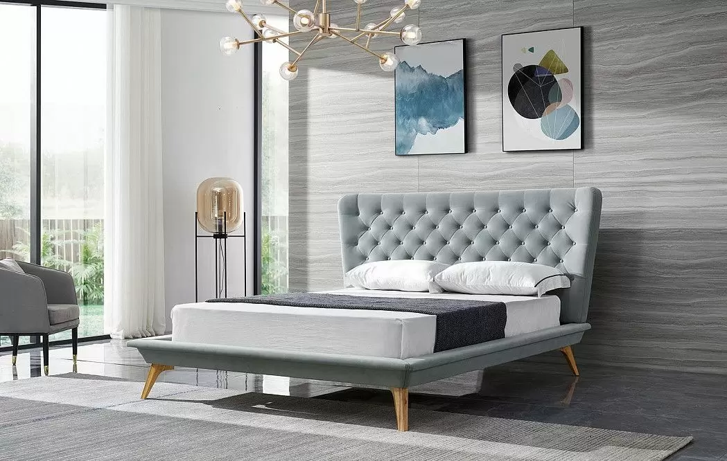 Комплект для спальни Bohemia, серый/белый/дерево - фото 2