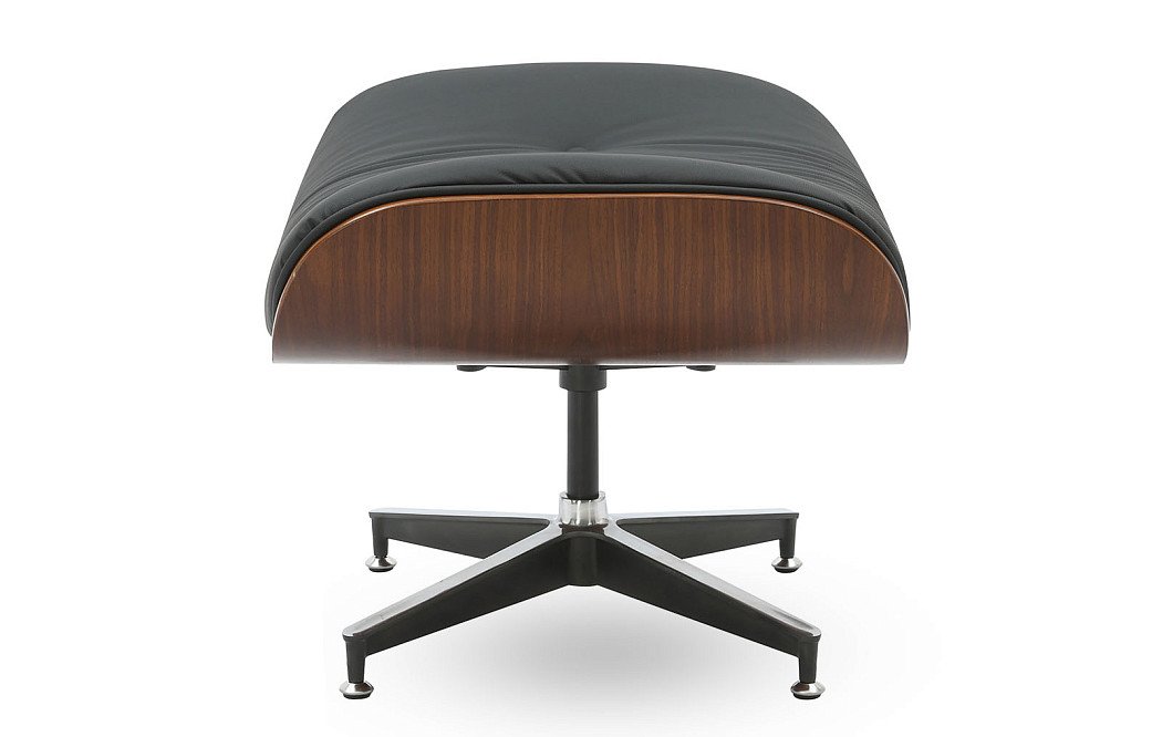 Комплект кресло и оттоманка Eames Lounge, черный/орех - фото 15
