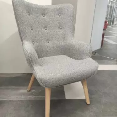 Кресло Hygge, серый/натуральный