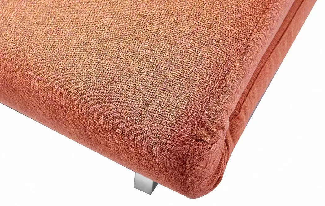 Диван-кровать Rosy 3-х местный, папайя/хром - фото 9