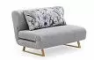 Диван-кровать Rosy 2-х местный, серый/цветочный принт