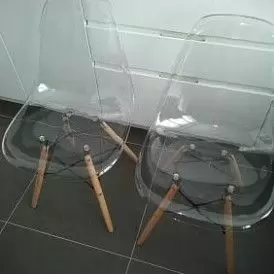 Стул Glossy (в стиле Eames), фиолетовый прозрачный