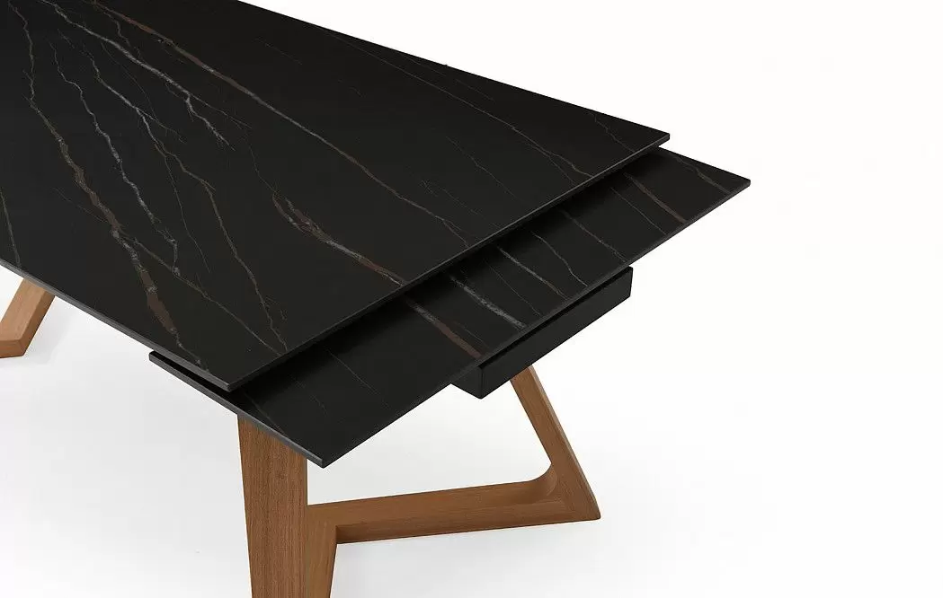 Стол раскладной Sorrento 180-240, черная керамика/ясень - фото 8