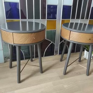 Тумба прикроватная Paula, дуб/темно-серый 732A9D3F-82A5-4F03-88A2-F4535950D225.jpeg