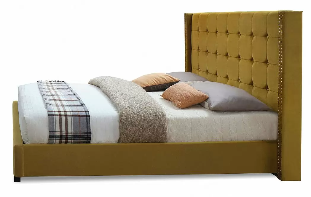 Кровать с подъемным механизмом Vivien 160x200, желтый - фото 5