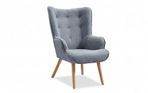 Кресло Hygge, серый/натуральный