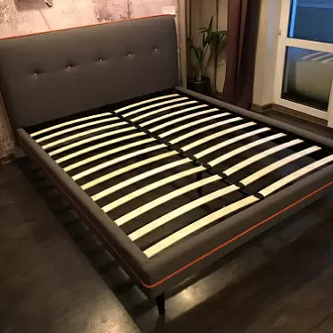 Кровать Madeira, серо-коричневый/черные ножки IMG-20191202-WA0006