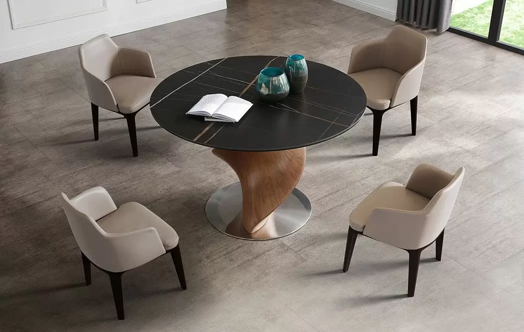 Стол Niagara 120, черная керамика/орех - фото 10