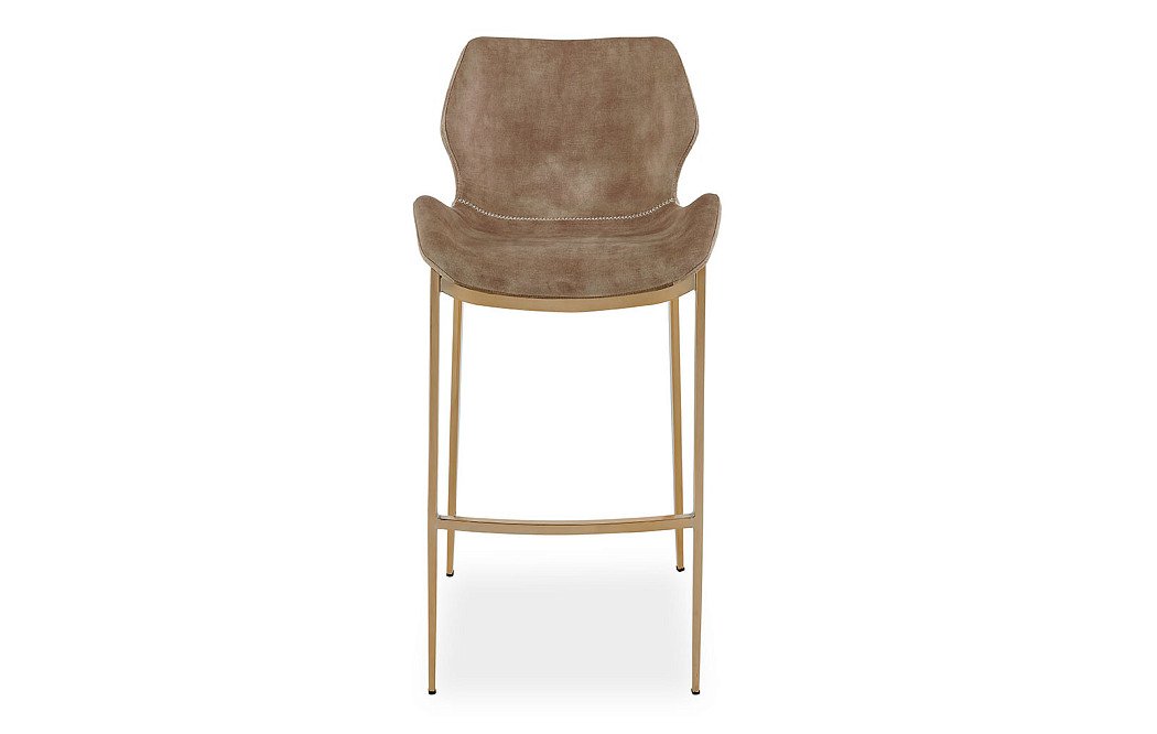 Стул полубарный Harley (65), капучино/золото - фото 3