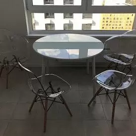 Стул Glossy (в стиле Eames), фиолетовый прозрачный