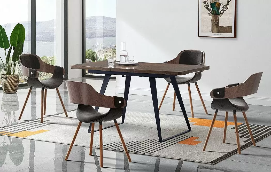 Стул Jody, шоколадный велюр/орех - фото 11