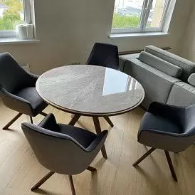 Стул Emma, бежевый/коричневый/бронза