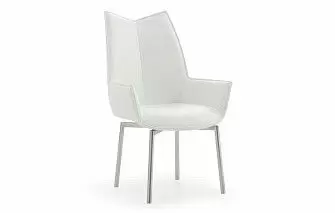 Стул Renzo, белый/стальной