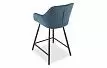 Стул полубарный Edwin, графитово-синий/черный
