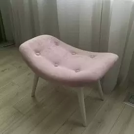 Оттоманка Contour, розовый/белый