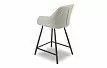 Стул полубарный Edwin, светло-серый/черный
