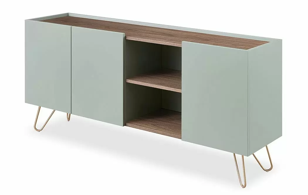 Буфет Tilda, светло-серый/орех - фото 6