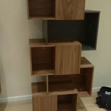 Стеллаж Palo Walnut, орех/серая полка IMG-20191127-WA0023