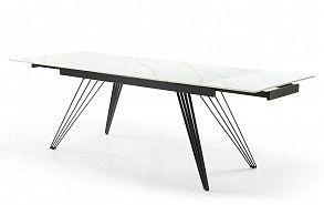Стол раскладной Parma 160-240, керамика "каррарский мрамор" Стол раскладной Parma 160-240, керамика "каррарский мрамор"