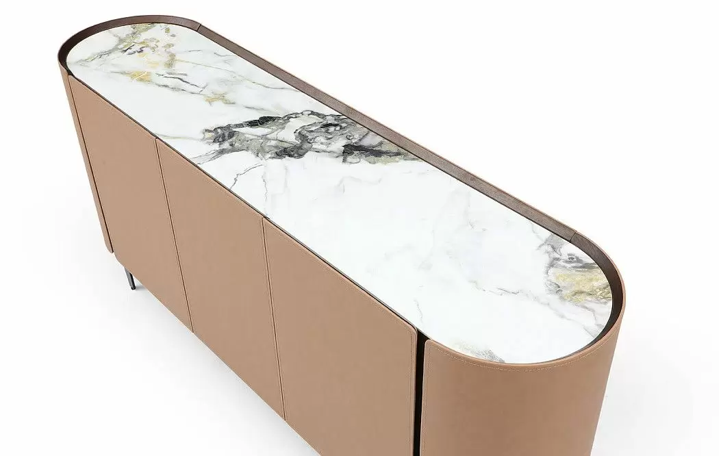 Буфет Scarlett, светлая керамика/коричневый - фото 4