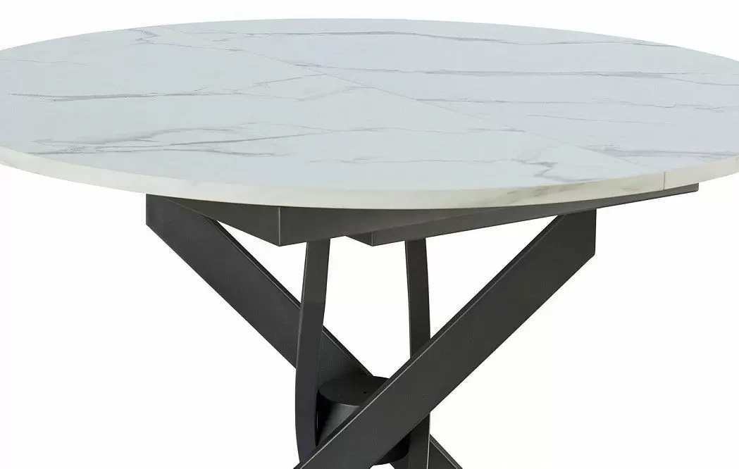Стол раскладной Charly 100-129, светлый мраморный рисунок - фото 9