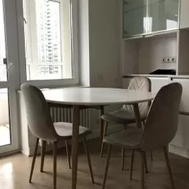 Стол раскладной Suzy 120-200, белый/дуб