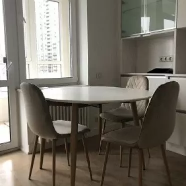 Стол раскладной Suzy 120-200, белый/дуб