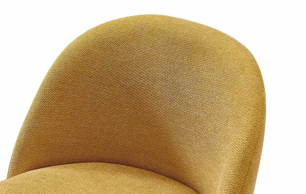 Стул полубарный Matt, желтый карри/дерево - фото 4