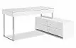 Стол письменный Dresden, белый/хром