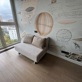 Диван-кровать Rosy 3-х местный, коричневый