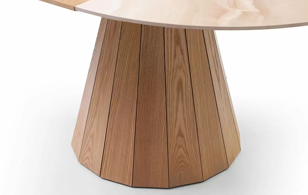 Стол раскладной Eterna 120-160, бежевая керамика/ясень - фото 8