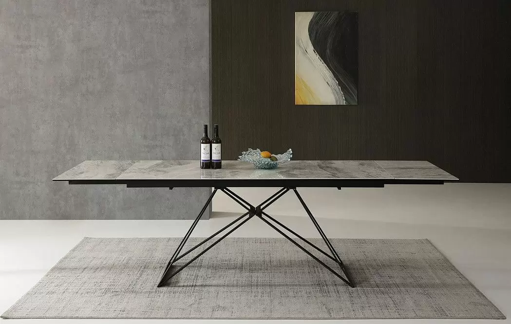 Стол раскладной Cross 180-260, светлая керамика - фото 5