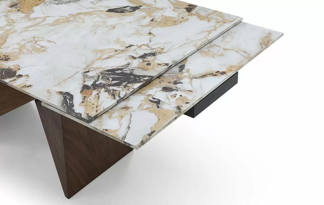 Стол раскладной Portofino 160-240, светлая керамика/орех - фото 9