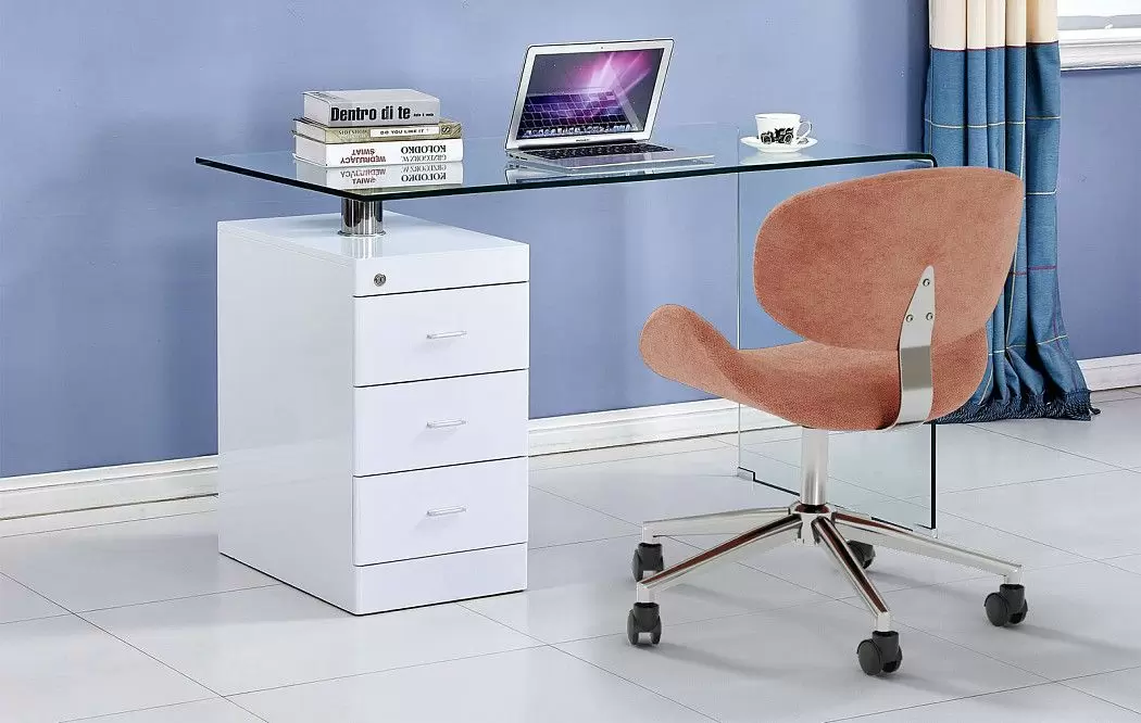 Стол письменный Waterfall, белый - фото 4