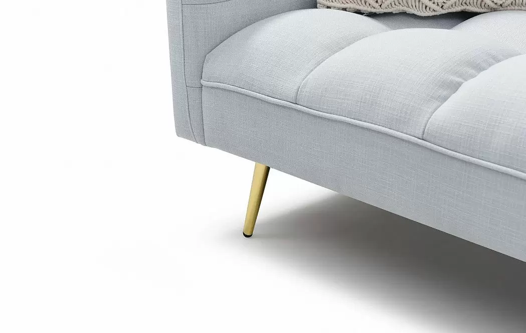 Диван-кровать Madrid, небесно-голубой/золотые ножки - фото 7