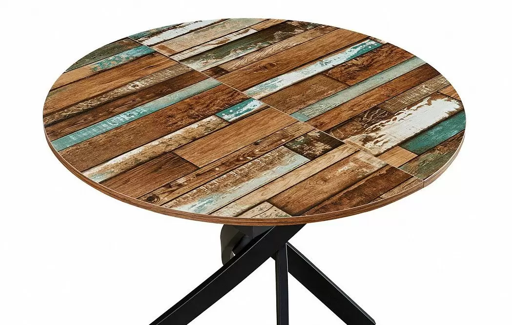 Стол раскладной Charly 100-129, мультиколор/черный - фото 17